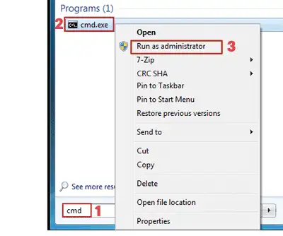 آموزش اجرای cmd در حالت administrator
